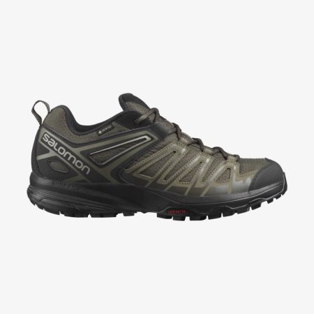 Scarpe Trekking Salomon X CREST GORE-TEX Uomo Verde Oliva IT 6-F52